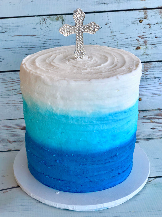 Cake Topper - Cross (Diamante) - Cupcake Sweeties