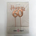 Cake Topper - Happy 60th (Rose Gold Metal) - Cupcake Sweeties