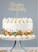 Cake Topper - Happy Birthday (Natural) - Cupcake Sweeties