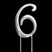 Cake Toppers - Silver Number 8 - Cupcake Sweeties
