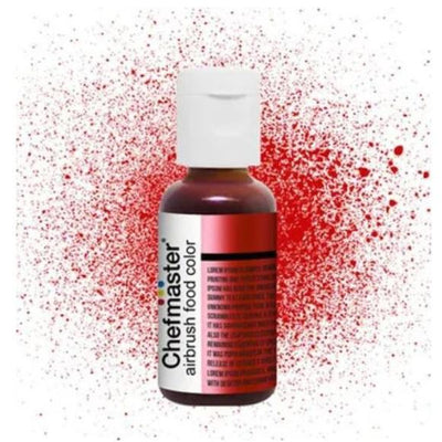 Chefmaster Airbrush Colour - Metallic Red - 19gm - Cupcake Sweeties