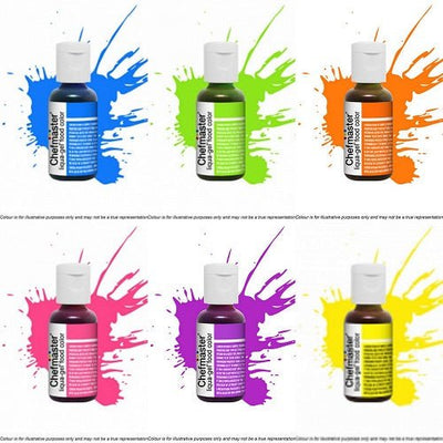 Chefmaster Liqua-Gel - Neon Bright (Set of 6) - Cupcake Sweeties