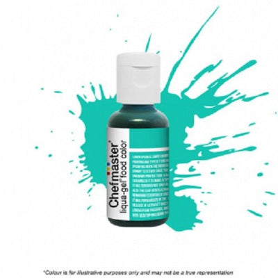 Chefmaster Liqua-Gel - Turquoise - 20gm - Cupcake Sweeties