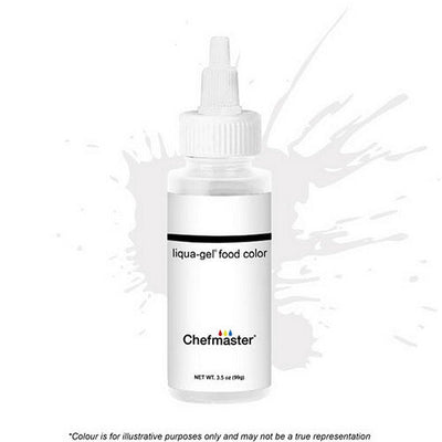 Chefmaster Liqua-Gel - White - 99gm - Cupcake Sweeties