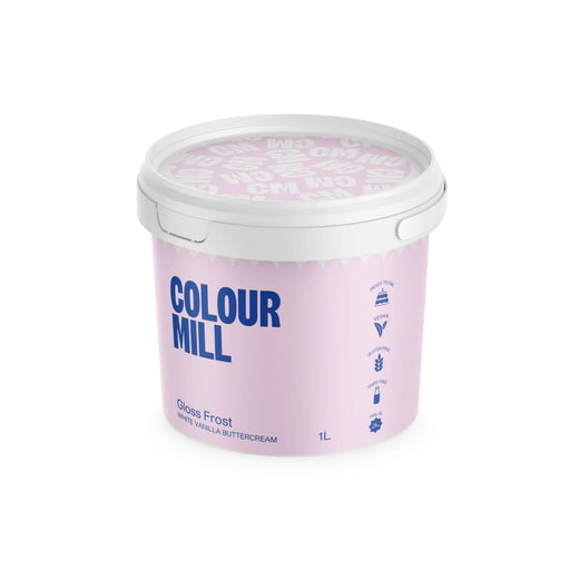Colour Mill Gloss Frost White Buttercream - 1L - Cupcake Sweeties