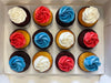 Coloured Icing Cupcakes - Cupcake Sweeties