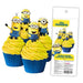 Edible Wafer Toppers - Minions (Pack of 16) - Cupcake Sweeties