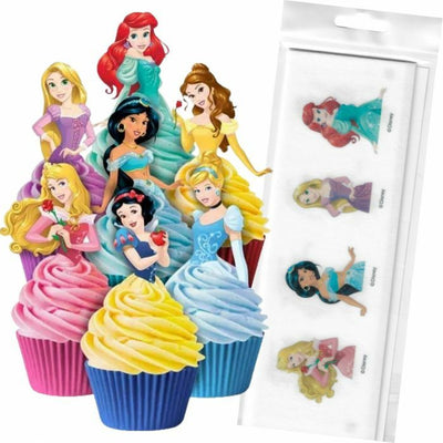 Edible Wafer Toppers - Princesses (pack of 16) - Cupcake Sweeties