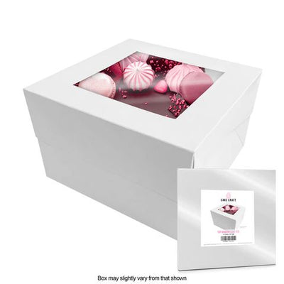 Extra Tall Window Cake Box - 14 x 14 x 12 inch Cake Craft - Cupcake Sweeties