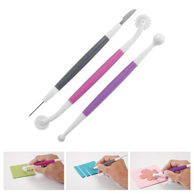 Fondant and Gum Paste Starter Tool Set (set of 3) - Cupcake Sweeties
