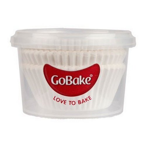GoBake Baking Cups - White (pack of 72) - Cupcake Sweeties