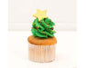 GoBake Dec Ons - Stars - Pearl Gold 3cm (9) - Cupcake Sweeties