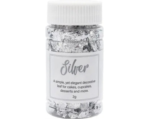 GoBake Decorating Silver Leaf - 2gm - Cupcake Sweeties