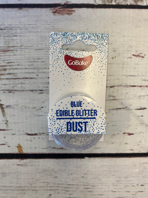 GoBake Edible Glitter Dust - Blue 2gm - Cupcake Sweeties