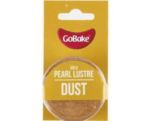 GoBake Gold Pearl Lustre Dust - 2gm - Cupcake Sweeties
