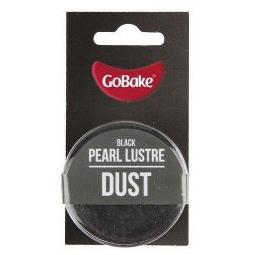 GoBake Pearl Lustre Dust - Black - 2gm - Cupcake Sweeties
