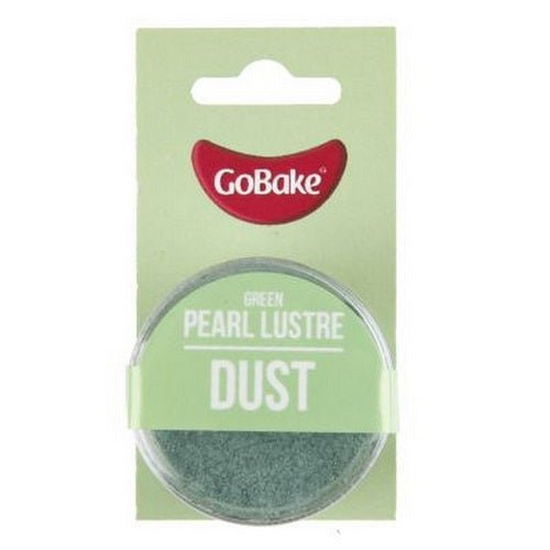 GoBake Pearl Lustre Dust - Green - 2gm - Cupcake Sweeties