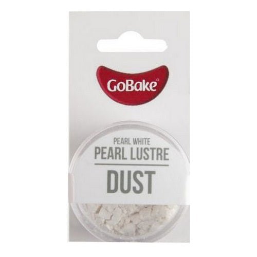 GoBake Pearl Lustre Dust - Pearl White - 2gm - Cupcake Sweeties