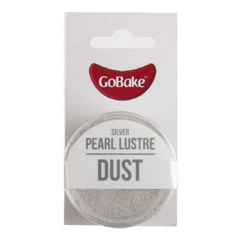 GoBake Pearl Lustre Dust - Silver - 2gm - Cupcake Sweeties
