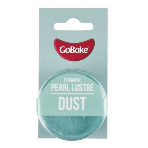 GoBake Pearl Lustre Dust - Turquoise - 2gm - Cupcake Sweeties