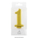 Gold Number Candle - 6.5cm - Cupcake Sweeties