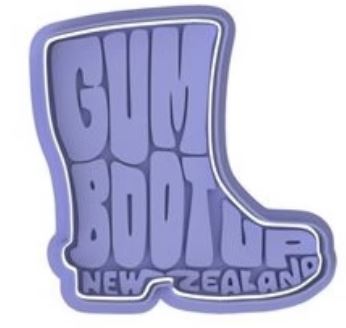 Gumboots NZ Cookie Stamp Embosser - (75mm) - Cupcake Sweeties