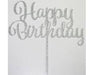 Happy Birthday (Silver Glitter) - Cupcake Sweeties