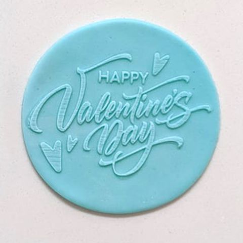 Happy Valentines Day Hearts Debosser - Cupcake Sweeties