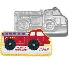 HIRE Fire Engine Cake Tin — Cupcake Sweeties