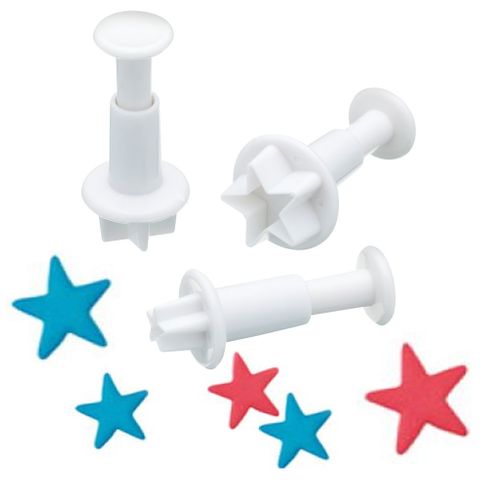 Mini Plunger Cutters - Stars (set of 3) - Cupcake Sweeties