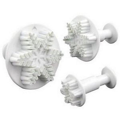 Plunger Cutters - Snowflakes (set of 3) - Cupcake Sweeties