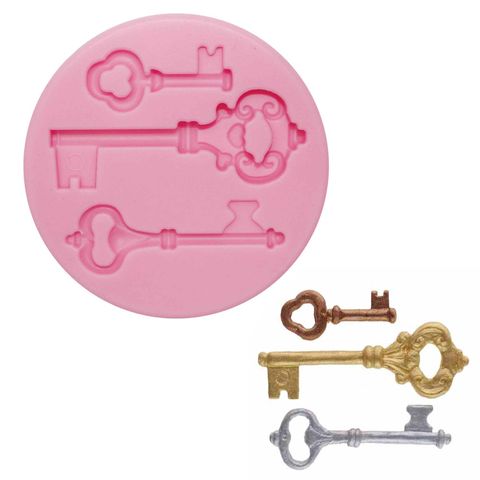 Silicone Mould - Keys (3) - Cupcake Sweeties