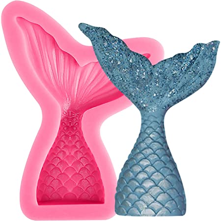 Silicone Mould - Mermaid Tail Small- 80mm - Cupcake Sweeties