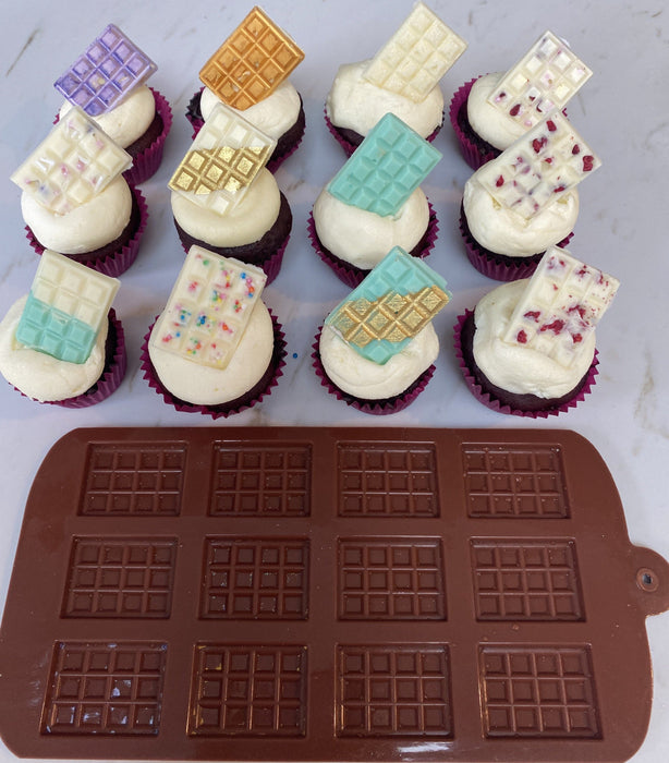 Silicone Mould - Mini Chocolate Block - Cupcake Sweeties