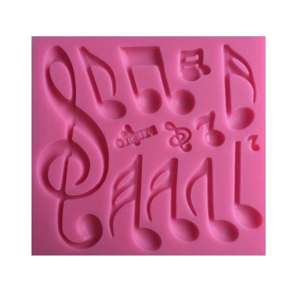 Silicone Mould - Music Notes - Cupcake Sweeties