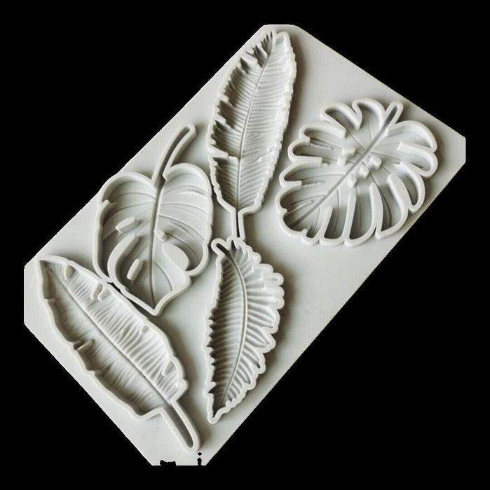 Silicone Mould - Tropical Leaf - Cupcake Sweeties