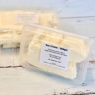 Sno Creme 360g - (Vegetable Creme Shortening) - Cupcake Sweeties