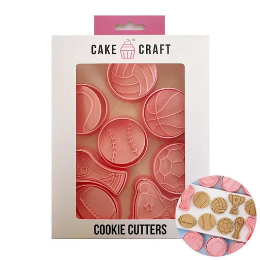 Sport Cookie Cutters 8 Piece Set - Cupcake Sweeties