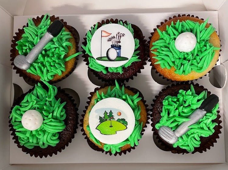 Sport Cupcakes - Choose from Cricket, Football, Golf or Rugby - Cupcake Sweeties
