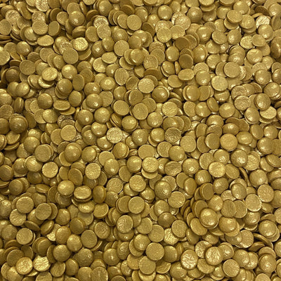 Sprink'd Sprinkles -Gold Sequins 7mm 100g - Cupcake Sweeties