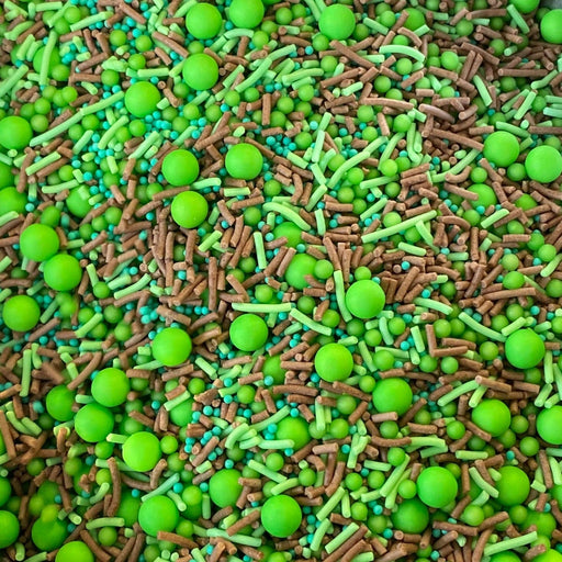 Sprinkle Medley - Camouflage (Brown & Green) - 100gm - Cupcake Sweeties