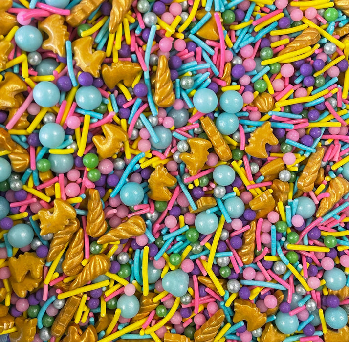Sprinkle Medley - Unicorn (Blue, Green, Pink, Purple) - 100gm - Cupcake Sweeties