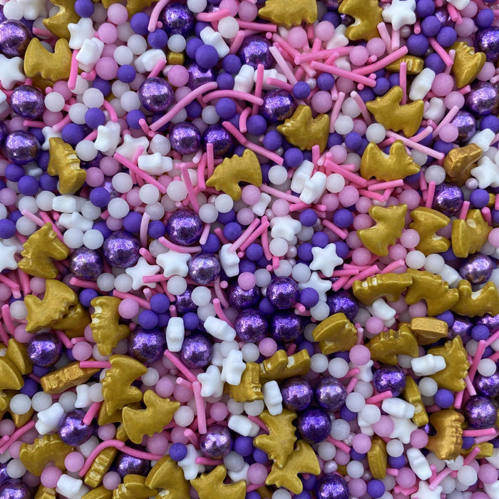 Sprinkle Medley - Unicorn Dream (Gold, Pink, Purple, White) - 100gm - Cupcake Sweeties