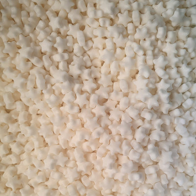 Sprinkles (White Stars) 7mm - 100gm - Cupcake Sweeties