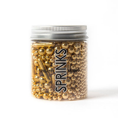 Sprinks - Bubble & Bounce SHINY GOLD (75g) Sprinkles - Cupcake Sweeties