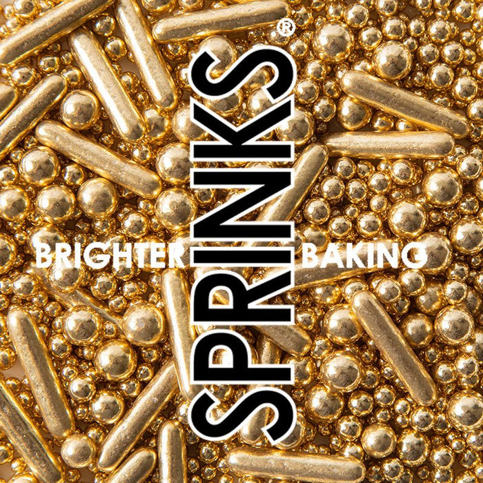 Sprinks - Bubble & Bounce SHINY GOLD (75g) Sprinkles - Cupcake Sweeties