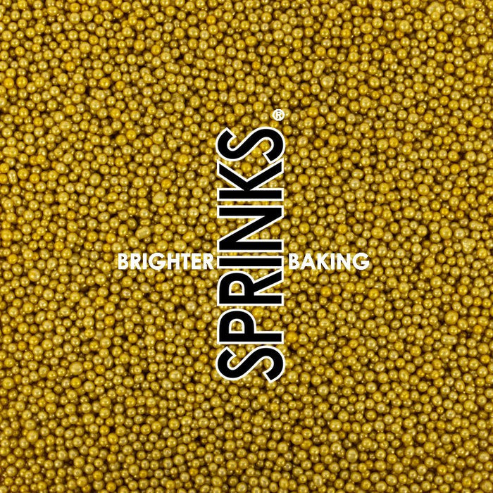 Sprinks - Gold Cachous 2mm (85g) - Cupcake Sweeties