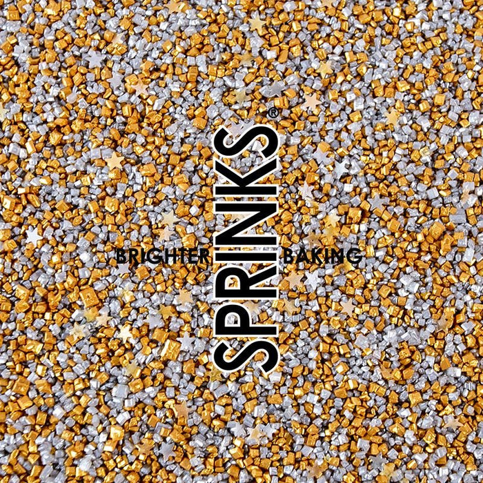 Sprinks - Gold Rush Glitz Sprinkles (80g) - Cupcake Sweeties