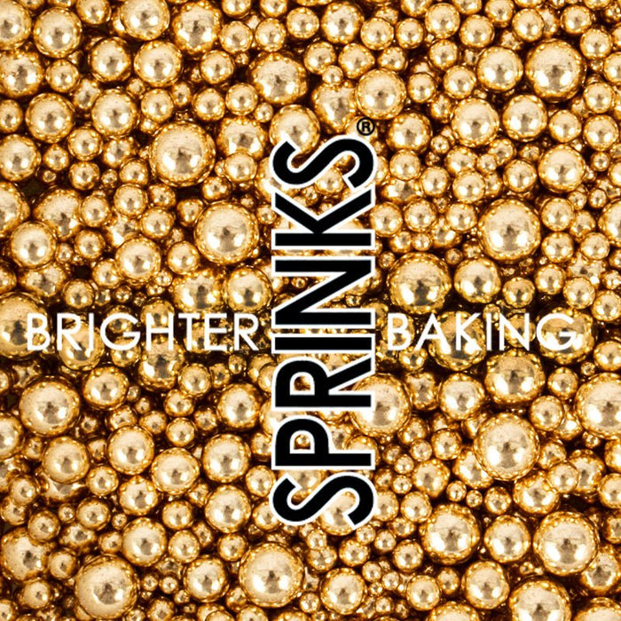 Sprinks - SHINY GOLD Bubble Bubble (65g) Sprinkles - Cupcake Sweeties
