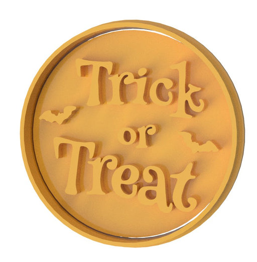 Trick Or Treat Cookie Stamp Embosser - (75mm) - Cupcake Sweeties